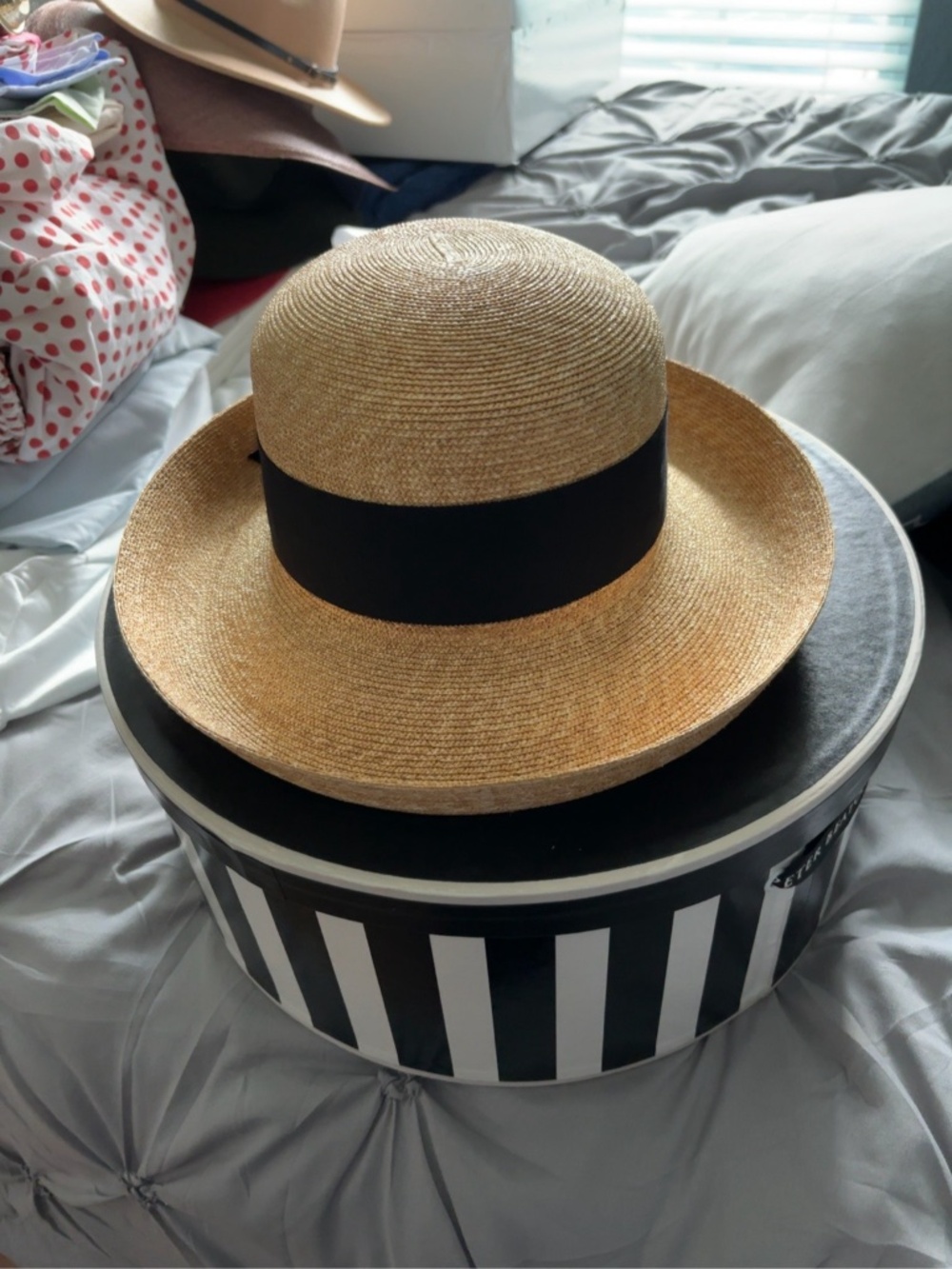 Peter Beaton wide band woven straw hat